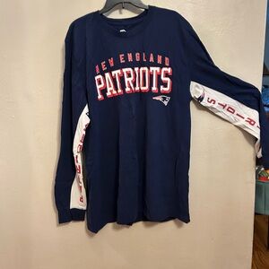 3XL New England Patriots Long Sleeve Shirt